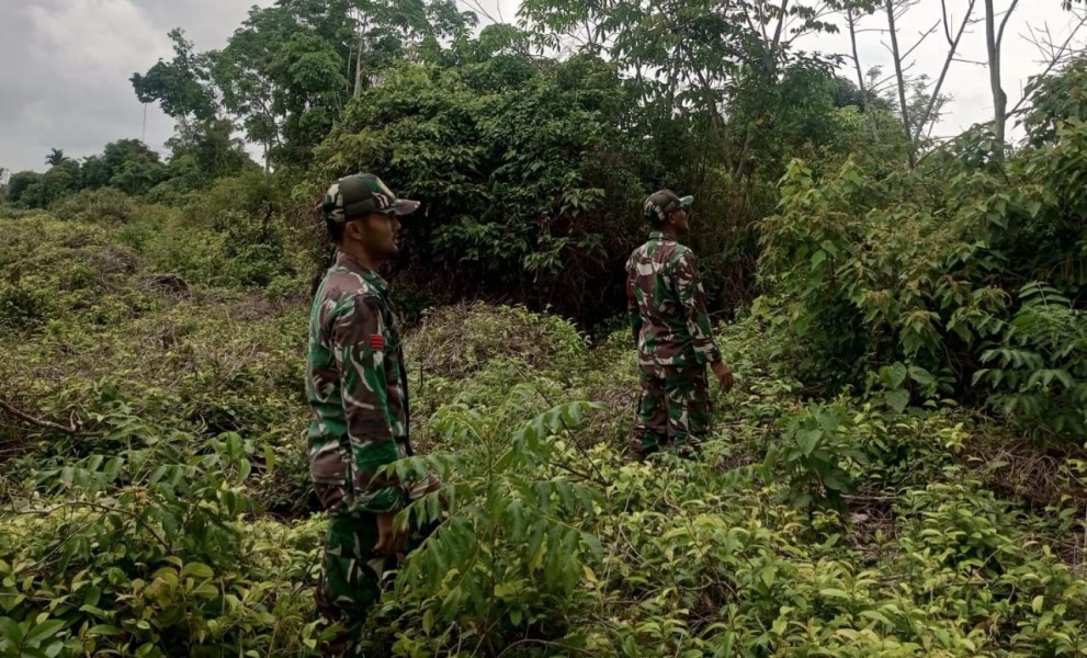 Kodim 0303/Bengkalis Aktifkan Patroli Rutin Karhutla di Lahan Gambut