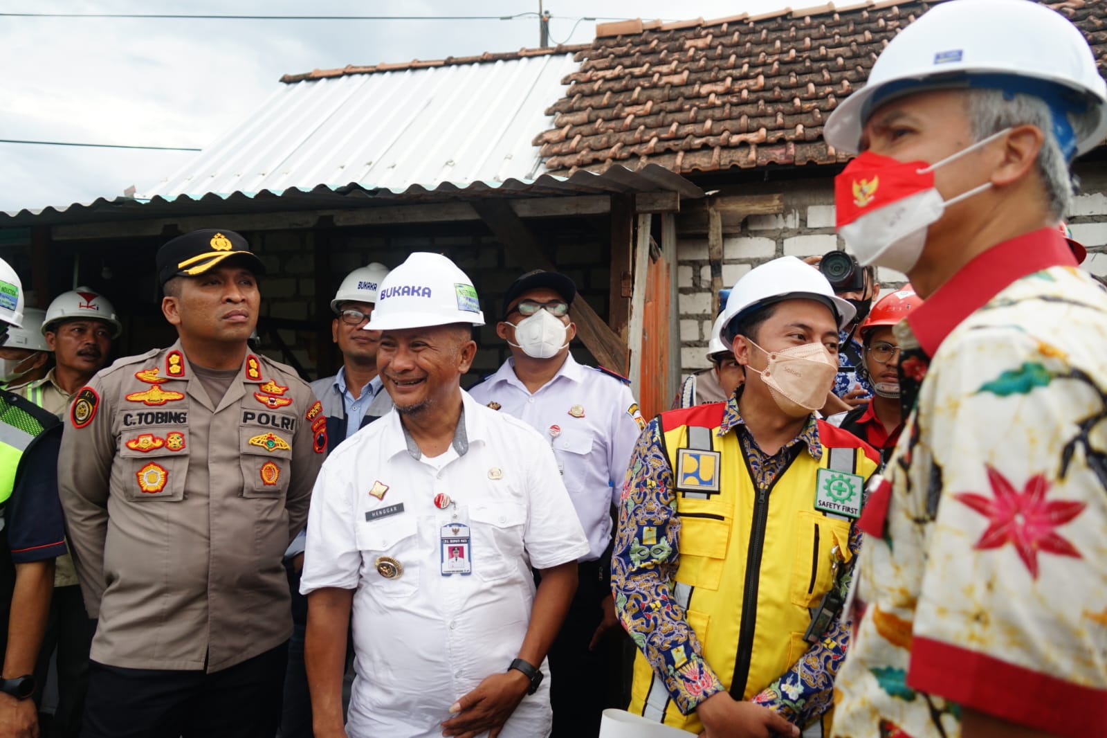 Ganjar Tinjau Pembangunan Jembatan Juwana Pati