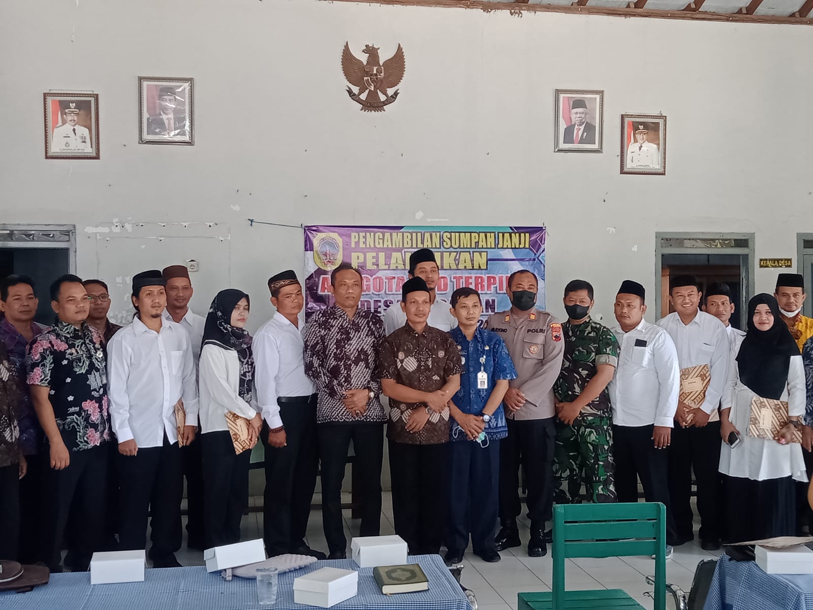 Pelantikan Dan Pengambilan Sumpah Jabatan BPD Desa Karaban Periode 2022 s/d 2028