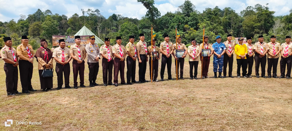 Dandim 0320/Dumai Beri Apresiasi Kepada Peserta Yang Mengikuti Kegiatan Pramuka Saka Wira Kartika 031/WB