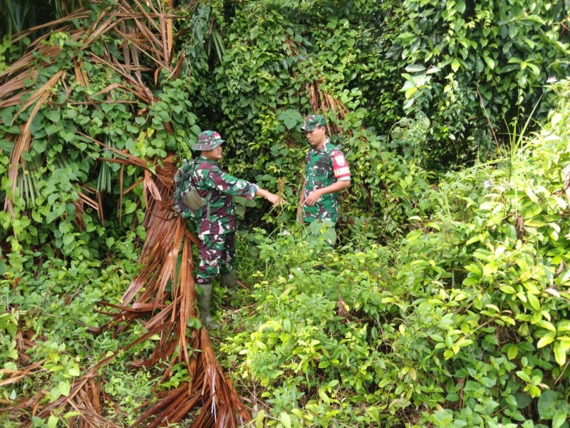 Cegah Karhutla, Patroli Bersama Jadi Langkah Rutin Babinsa di Bengkalis