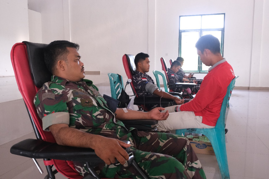 Ulang Tahun ke 78, Persit KCK Cabang LXXV Dim 0320/Dumai Laksanakan Kegiatan Donor Darah