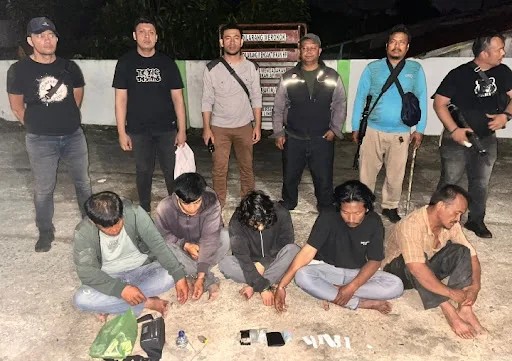 Berawal dari Dumas ke Dirnarkoba Polda Sumut, Polres Simalungun Gerak Cepat Grebek Komplotan Narkoba, 5 Pelaku Diringkus!