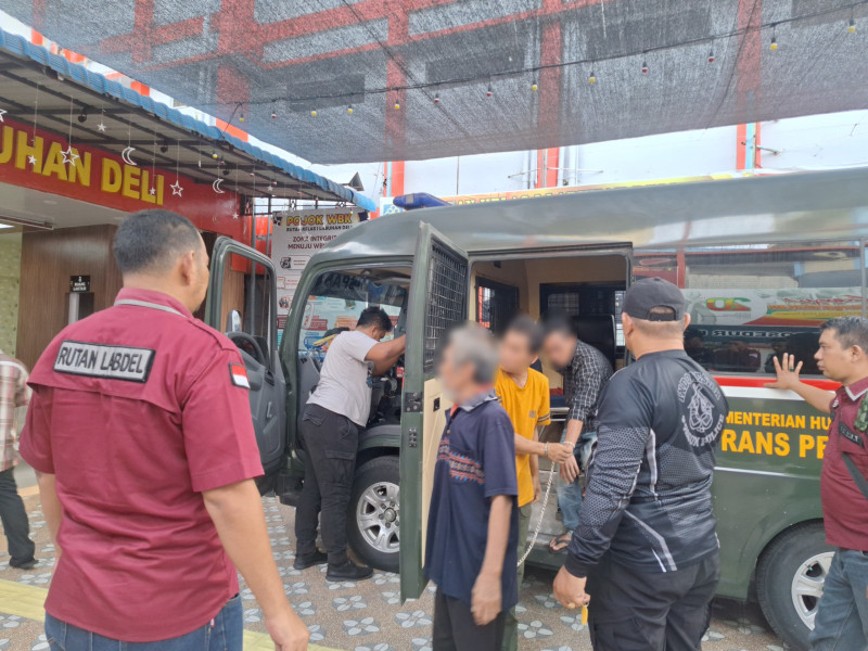 Atasi Overcrowded, Rutan Labuhan Deli Lakukan Pemindahan 15 Warga Binaan Ke Lapas Kelas IIA Binjai