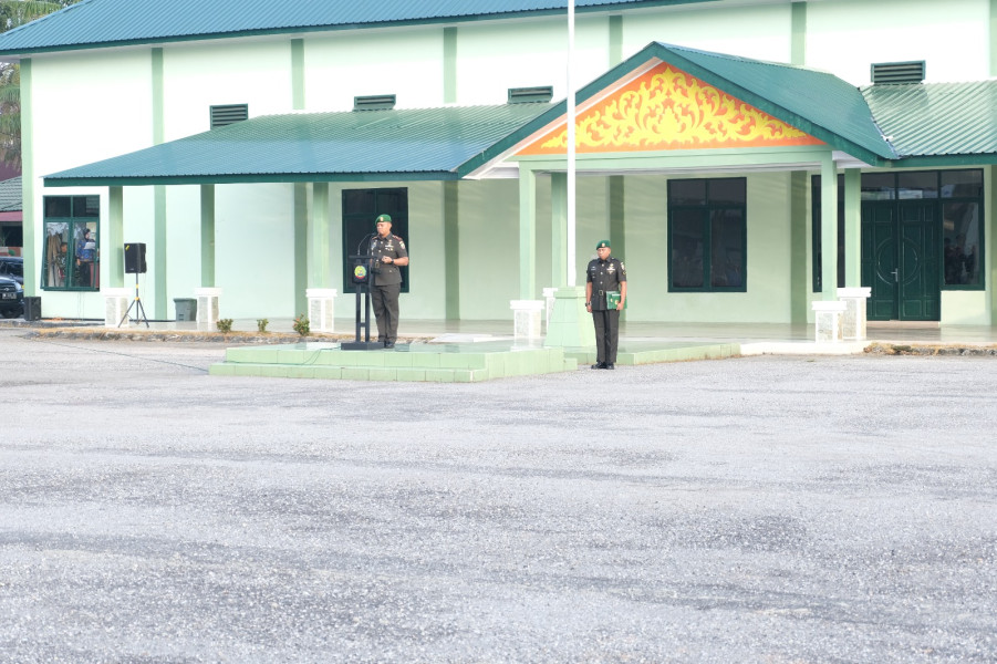 Dandim 0320/Dumai Memimpin Upacara Sempena Hari Juang TNI AD ke 78
