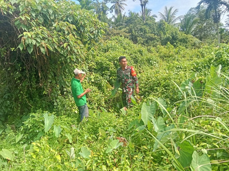 Desa Mengkirau Jadi Fokus Patroli Karhutla Koramil 06/Merbau