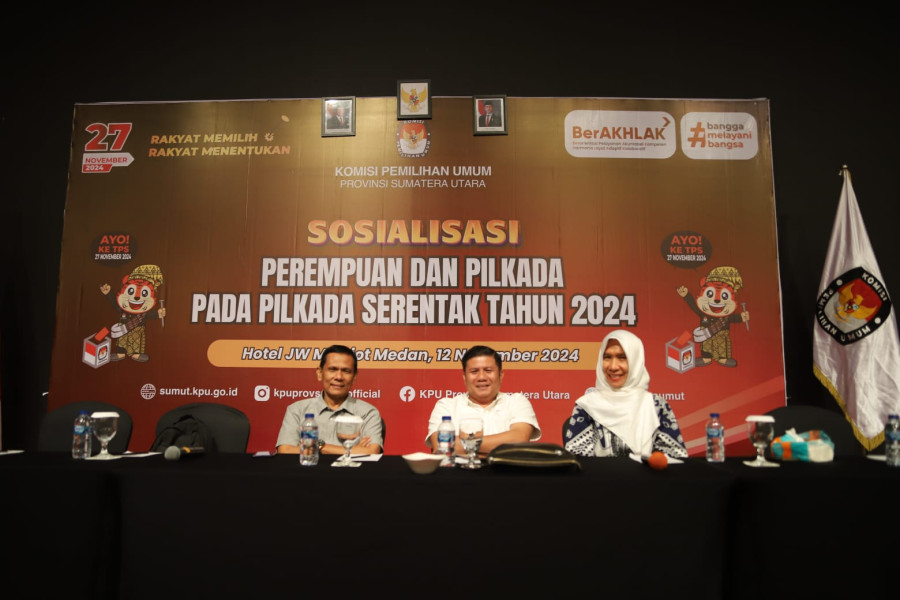 KPU Provinsi Sumatera Utara Selenggarakan Sosialisasi Perempuan dan Pilkada Pada Pilkada Serentak Tahun 2024