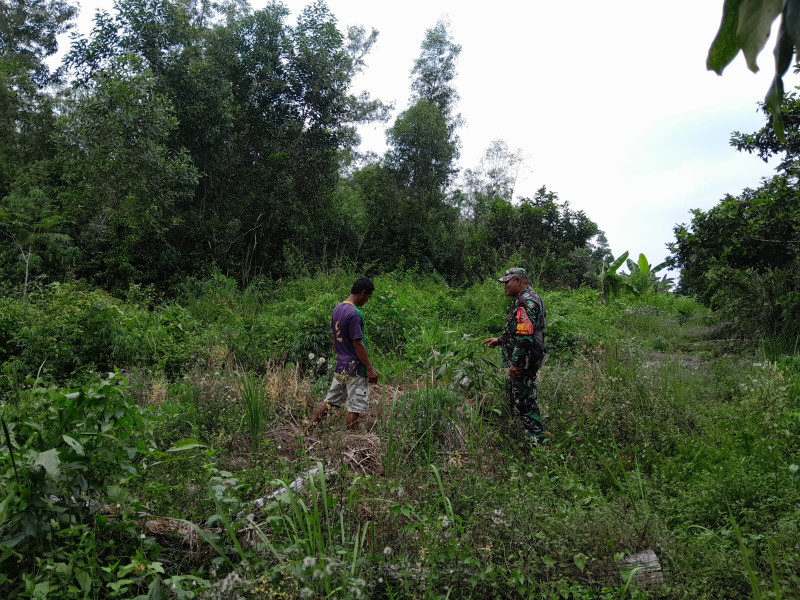 Serma Fahrizal Purba Laksanakan Giat Cegah Karhutla