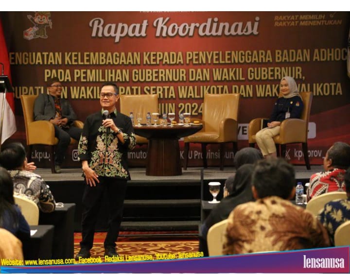 KPU Sumut Gelar Rakor Penguatan Kelembagaan kepada Penyelenggara Badan Adhoc: Memastikan Kelancaran