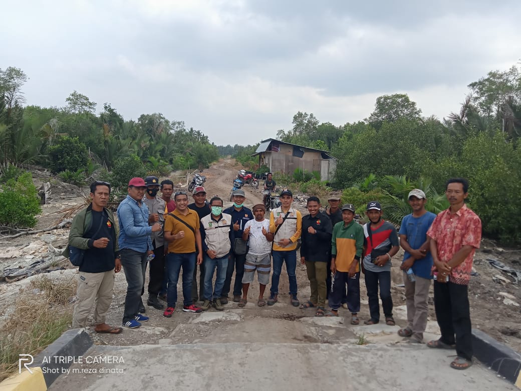 Dinas PUPR Provinsi Riau dan Kabupaten Pelalawan survei Jalan Lintas Bono