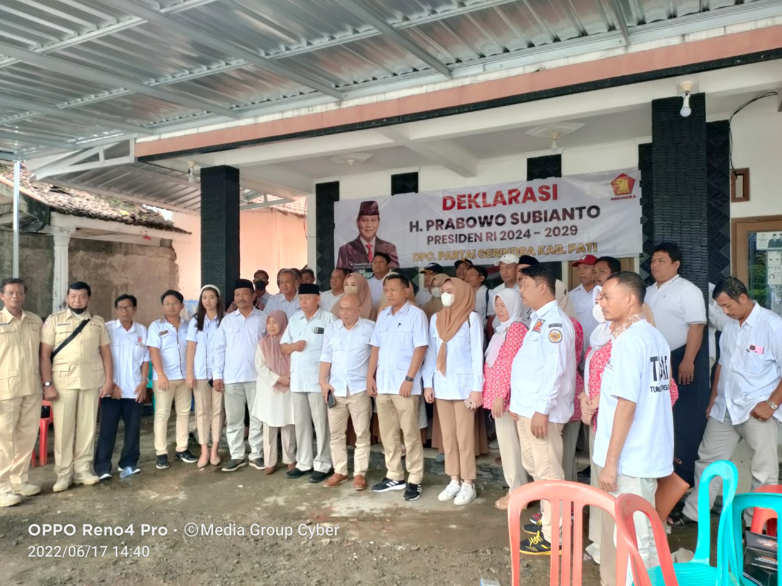 Gebrakan Seluruh Kader, Ketua DPC Gerindra Pati Gelar Deklarasi Prabowo Presiden RI