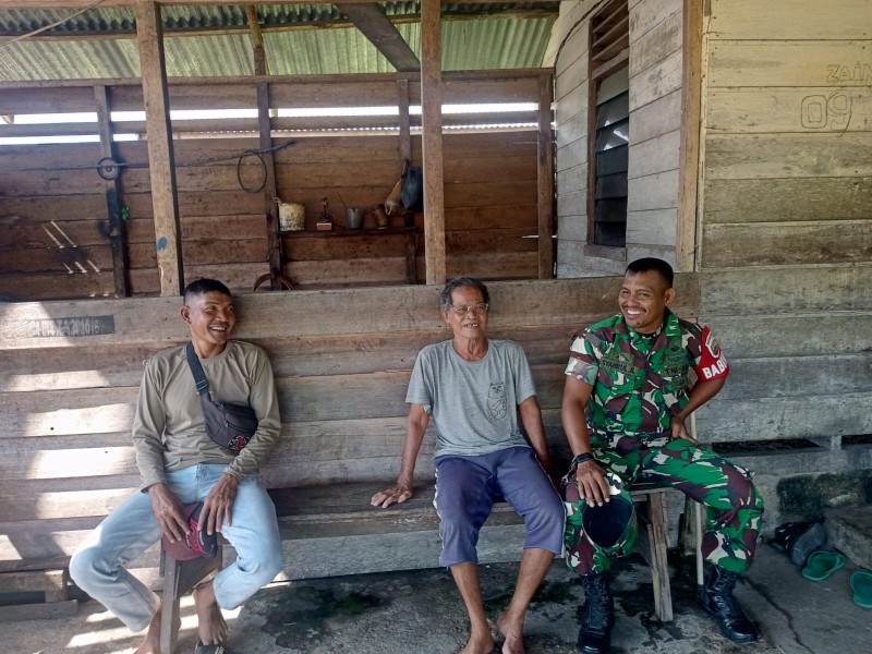 Sinergi Babinsa dan Warga Teluk Belitung, Kunci Hadapi Tantangan Wilayah