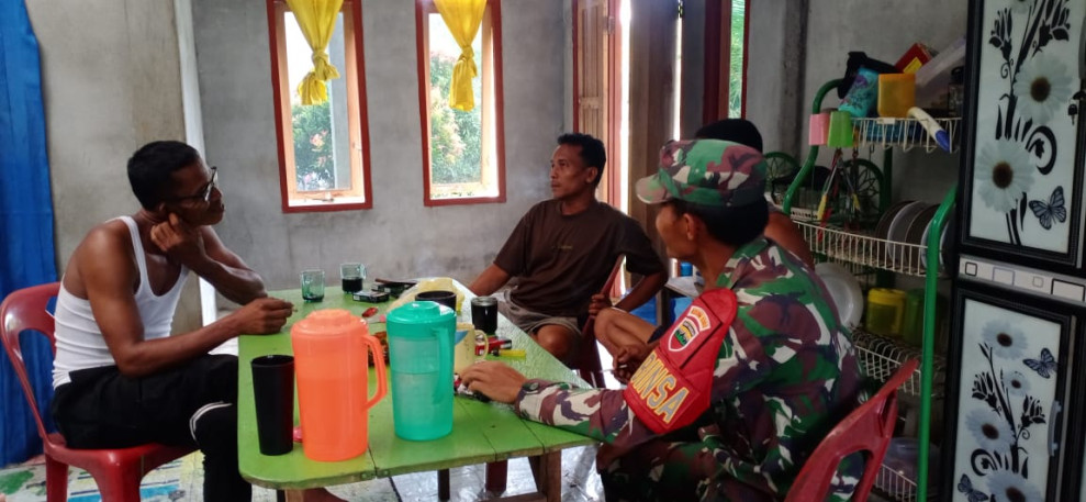 Edukasi Babinsa di Kampung Pancasila Berikan Masukan Agar Masyarakat Terapkan Hidup Sehat dan Rukun