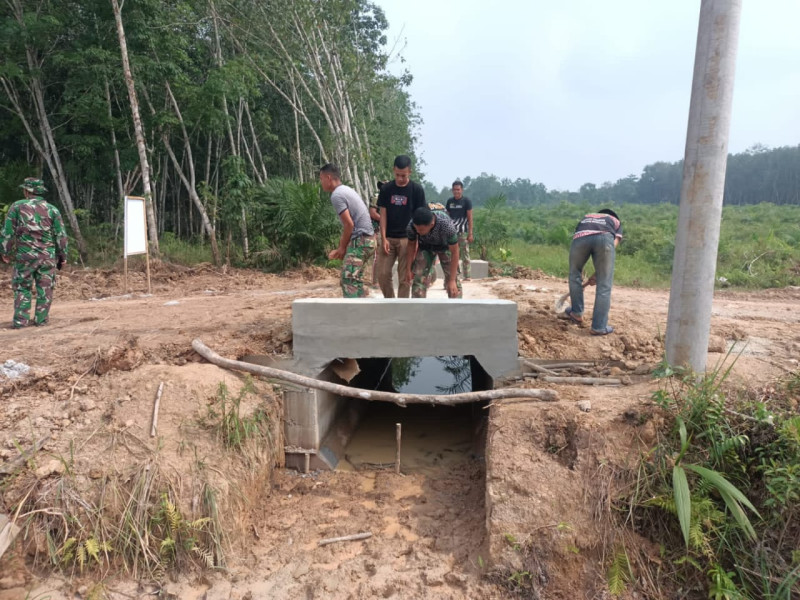 Satgas TMMD ke 118 Sudah Merampungkan 98 Persen Pengerjaan Box Culvert