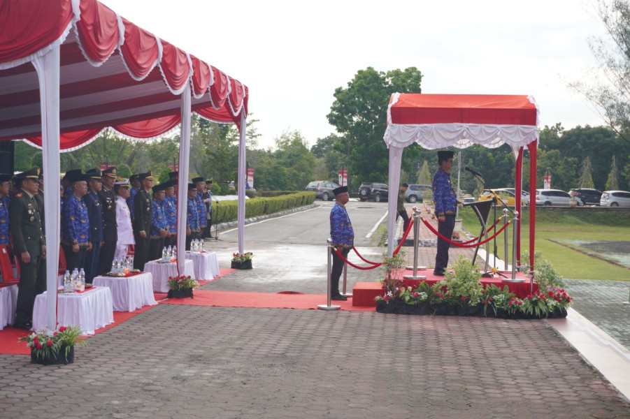 Dilaksanakan di Lapangan Walikota, Kodim 0320/Dumai Diwakili Kasdim Ikuti Rangakaian Upacara Hari Bela Negara