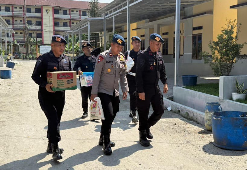 Solidaritas Brimob Polda Sumut: Kunjungan dan Bantuan untuk Rekan yang Sakit Menahun