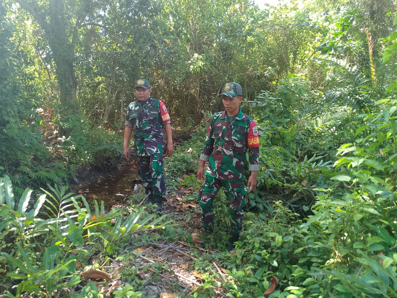 Babinsa Desa Centai Sampaikan Bahwa Kesadaran Masyarakat Kunci Cegah Kebakaran Lahan