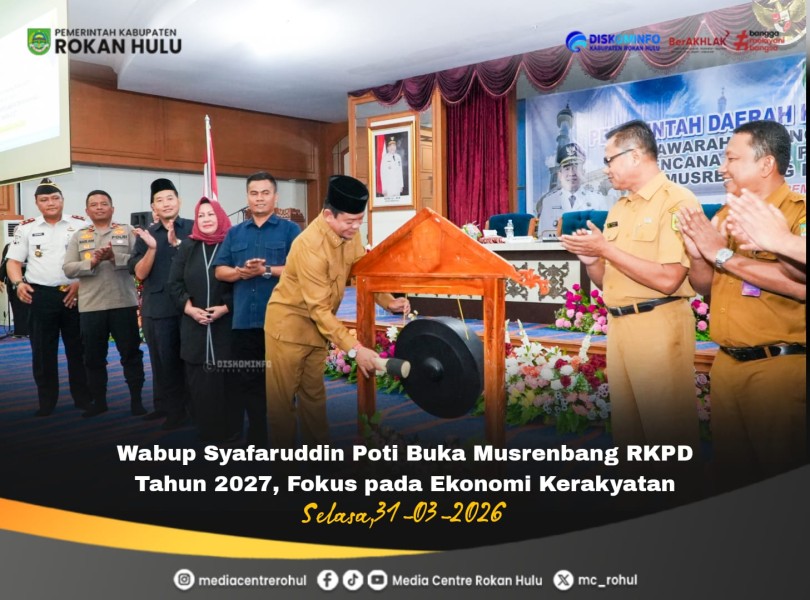 Wabup Syafaruddin Poti Buka Musrenbang RKPD Tahun 2027, Fokus pada Ekonomi Kerakyatan