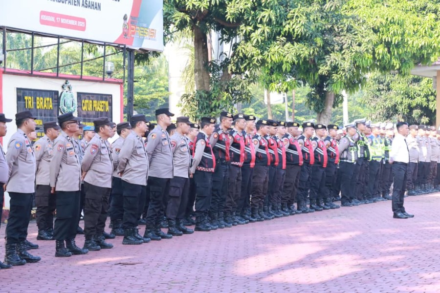 Kapolres Asahan Pimpin Apel Pagi Jam Pimpinan, Tekankan Peningkatan Pelayanan Publik dan Responsivitas Personel