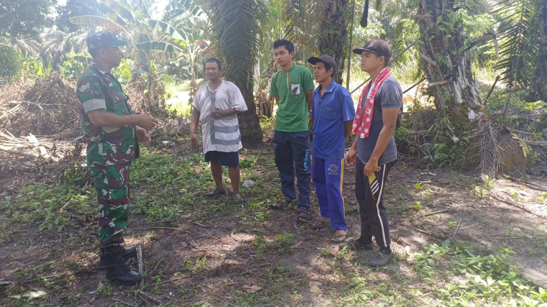 Serka M Aslim Lubis Lakukan Himbauan Cegah Karhutla