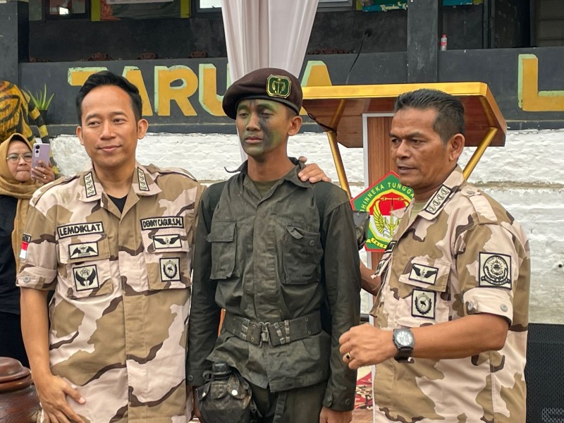 M Fahrel Al Haq Anak Ria Suryapublik.com Resmi Kenakan Baret Lemdiklat Taruna Nusantara