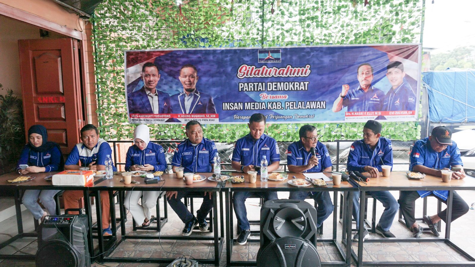Tiba Pelalawan, DPD Demokrat Riau Langsung Silaturahmi Bersama Insan Media