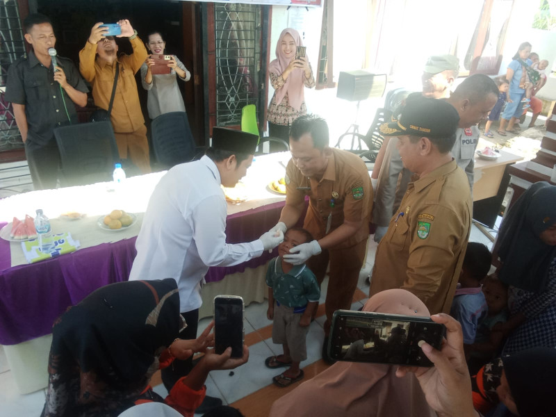 Pencanangan PIN Polio 2024 Puskesmas Tandun 1 di Desa Puo Raya Kecamatan Tandun