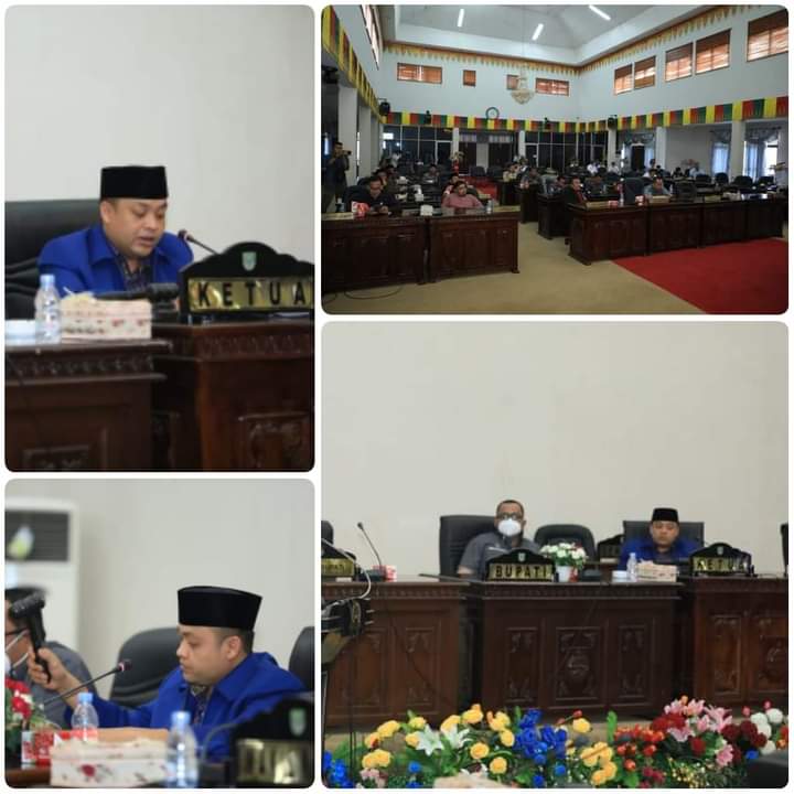 Wakili Bupati, Sekda Rohul Ikuti Rapat Paripurna Penutupan Masa Persidangan Kedua Tahun 2022