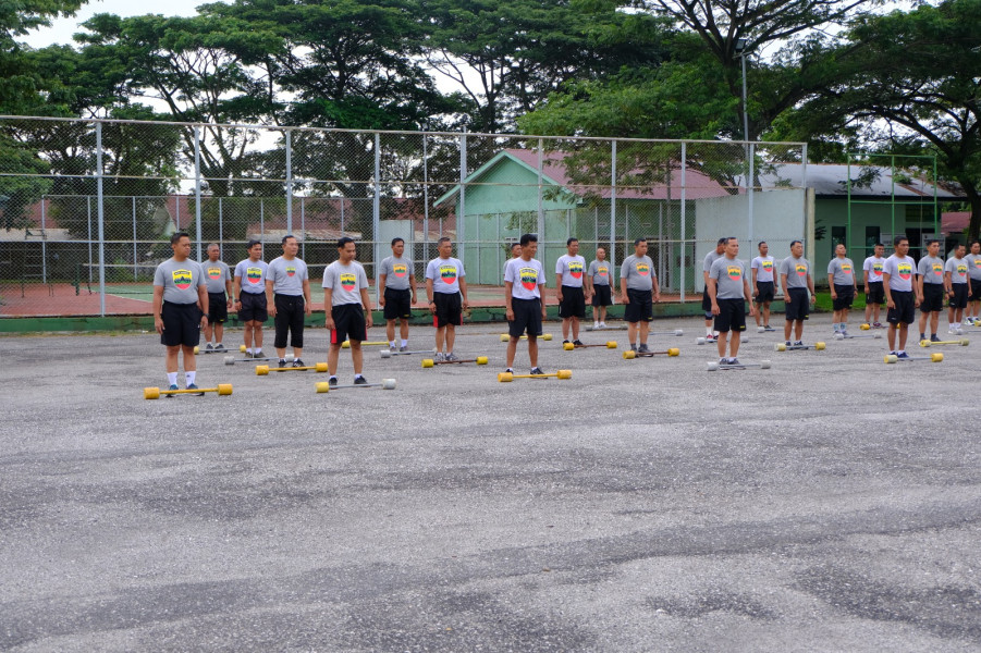 Senam Sehat di Makodim 0320/Dumai