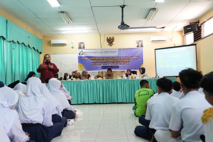 'Inspiratif', Kilang Pertamina Dumai Rayakan Hari Anak Nasional dengan Edukasi Pencegahan HIV/AIDS di SMP YKPP Dumai