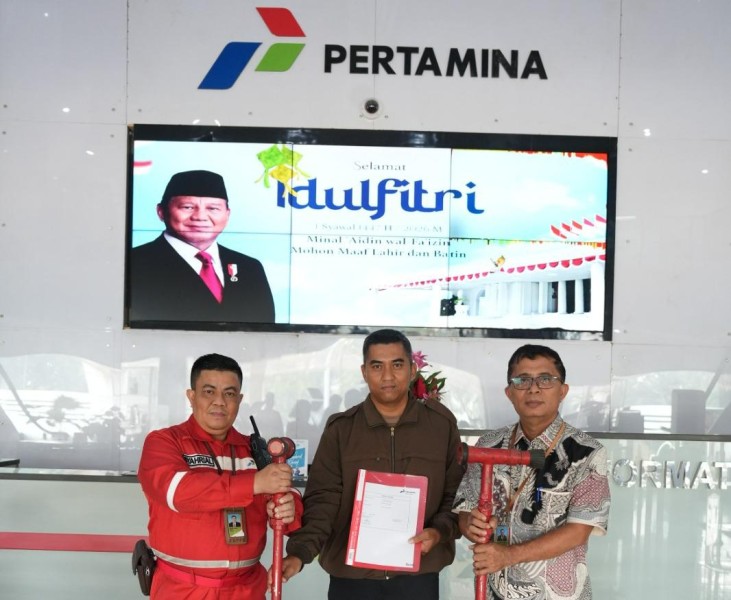 Sinergi Hadapi Karhutla, Pertamina RU II Dumai Hibahkan Nozzle Gambut ke Polres