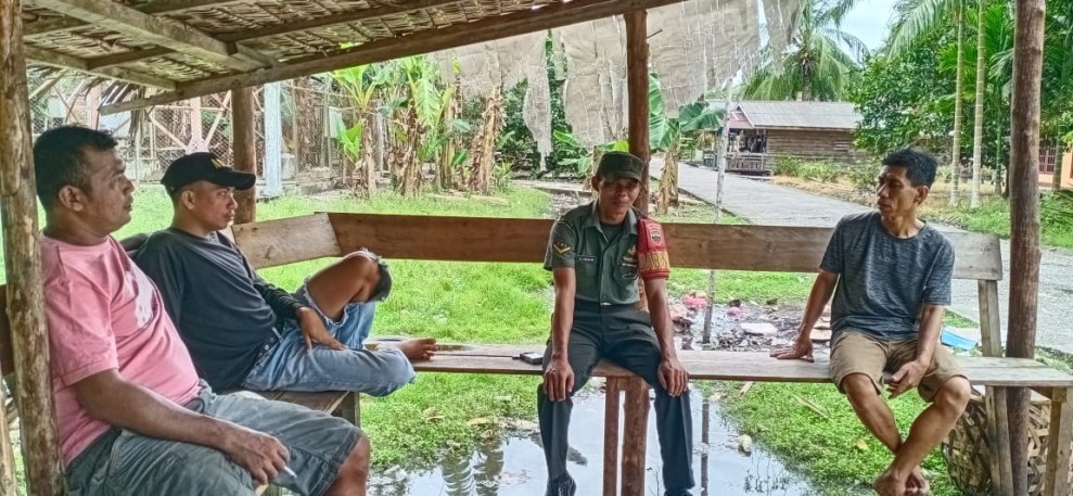 Kampung Pancasila Jadi Fokus Pembinaan Babinsa Koramil 06/Merbau