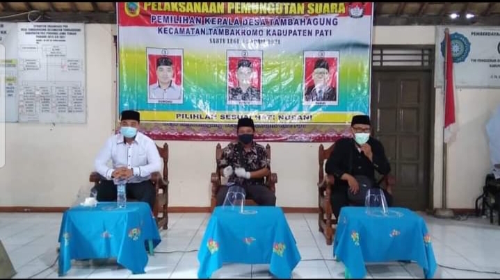 Di Ikuti 3 Kandidat, Pilkades Tambahagung Berlangsung Aman Dan Kondusif