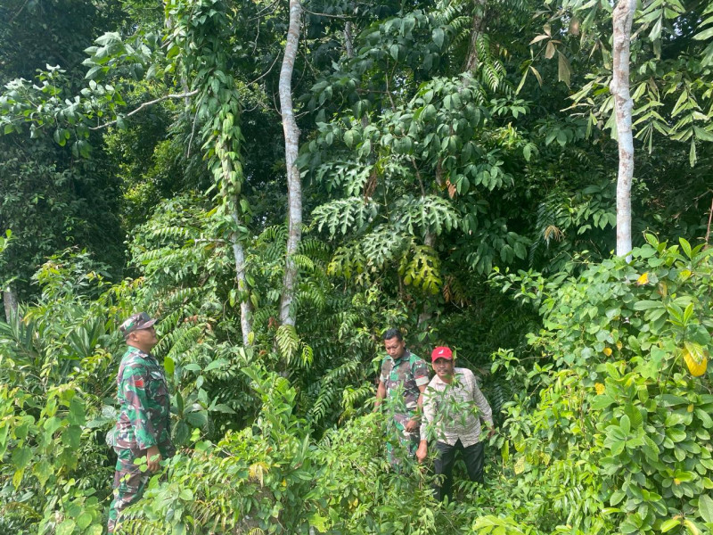 Komsos dan Patroli Cegah Karhutla Oleh Babinsa Koramil 06 Merbau