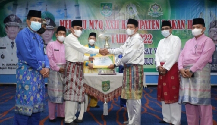 Kecamatan Tandun Berhasil Meraih Juara Umum Pada MTQ Ke XXII Tingkat Kabupaten Rokan Hulu.