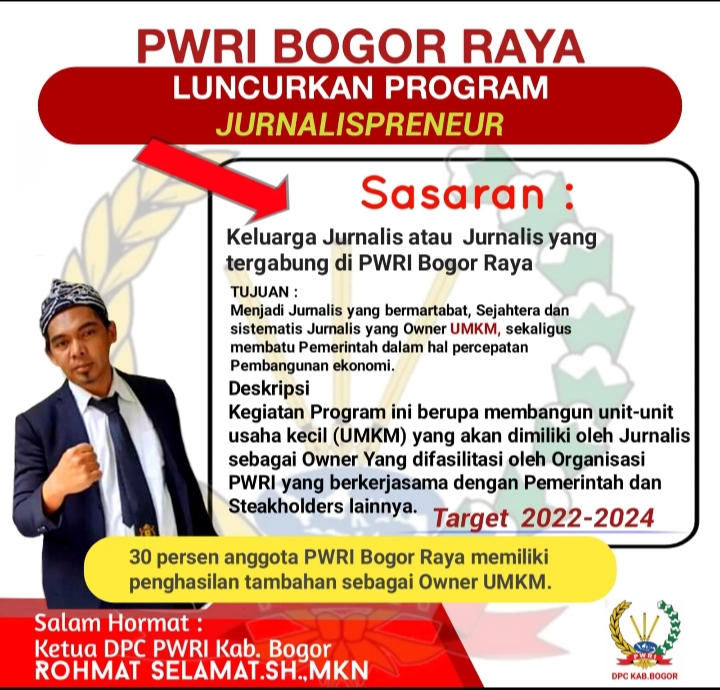DPC PWRI Bogor luncurkan program Jurnalispreneur