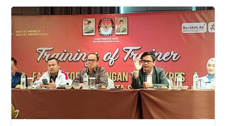 KPU Sumut Gelar Training of Trainer kepada KPU Kabupaten dan Kota