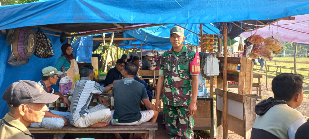 Sertu C Saragi Sampaikan Pentingnya Menjaga Nilai-nilai Pancasila Kepada Masyarakat
