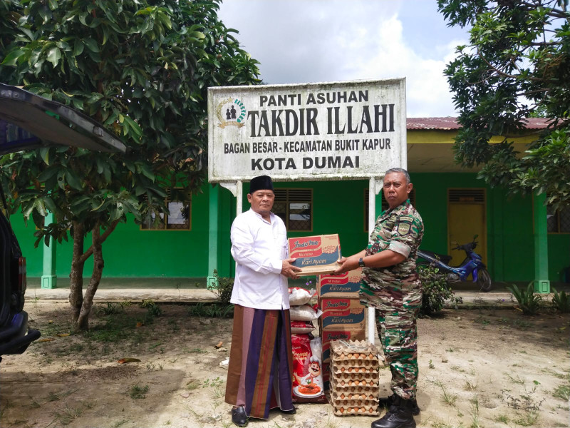 Pengelola Panti Asuhan Takdir Illahi Ustadz Maskur Berterima Kasih Kepada Dandim 0320/Dumai Atas Bantuan Yang Diberikan