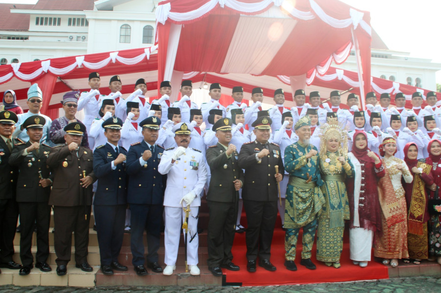 Dandim 0320/Dumai Bersama Forkopimda Peringati HUT Kemerdekaan RI ke-79