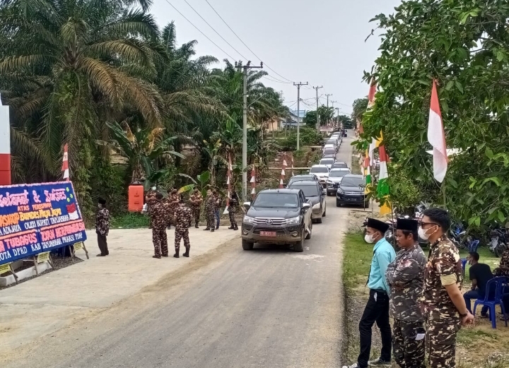 Satkoryon Banser Kecamatan Tebing Tinggi Siap membantu pengamanan Peresmian Pertashop