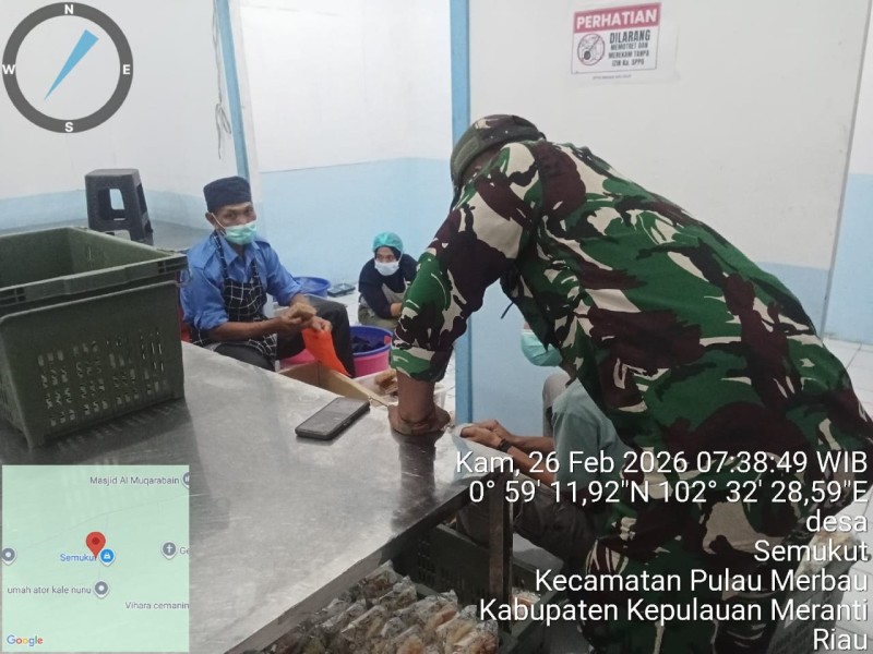 Babinsa Koramil 06/Merbau Dampingi Tim SPPG