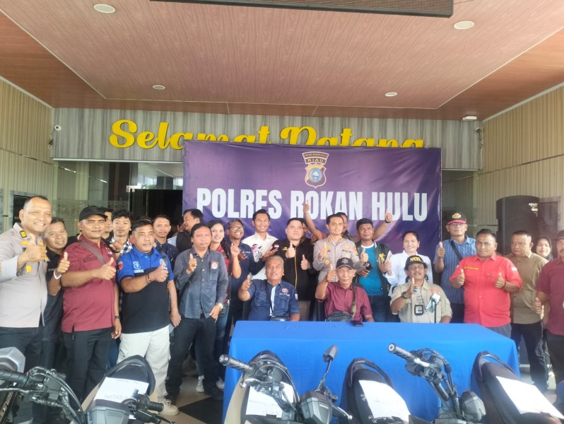 Barang Bukti Curanmor Diserahkan, Polres Rohul Bantu Warga Tanpa Dipungut Biaya