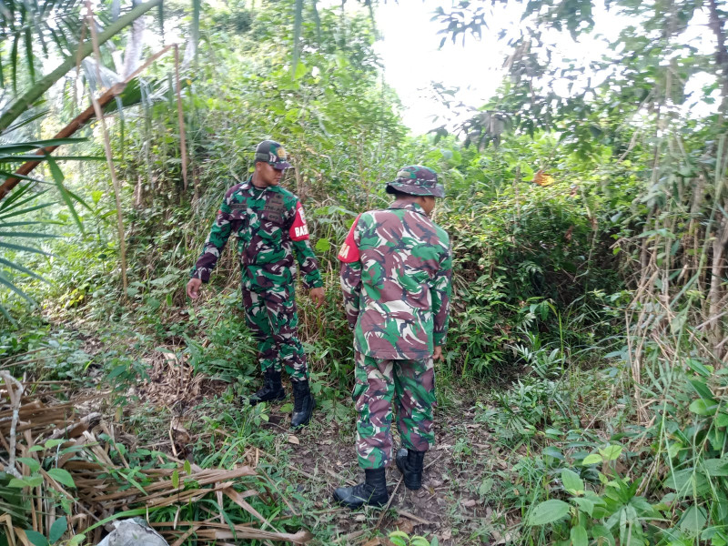 Cegah Karhutla, Babinsa Koramil 06/Merbau Giat dan Gencarkan Patroli dan Sosialisasi