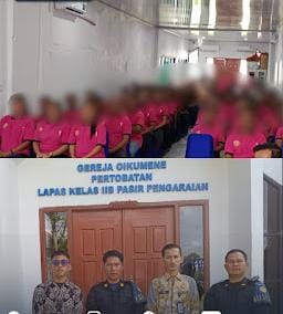 Lapas Pasir Pengaraian Laksanakan Ibadah Online Bagi Warga Binaan Nasrani Paskah Tahun 2026