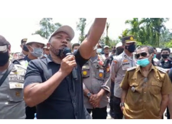 APHR Demo PT Energi Unggul Persada, Kehadiran Ujang Anggota DPRD Dipertanyakan