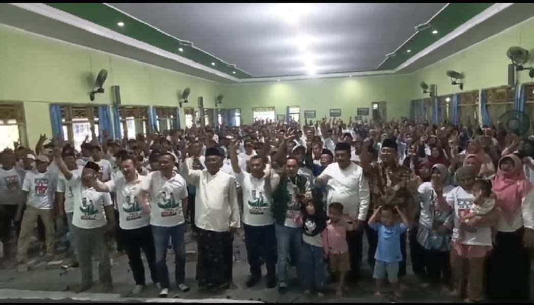 Konsolidasi Calon Bupati dan Wakil Bupati Pati, Budiyono-Novi Eko Yulianto di Gabus Dihadiri Ribuan Pendukung