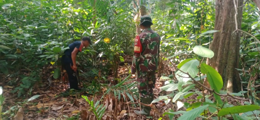 Babinsa Ajak Warga Desa Lukit Tingkatkan Kepedulian Cegah Kebakaran Lahan