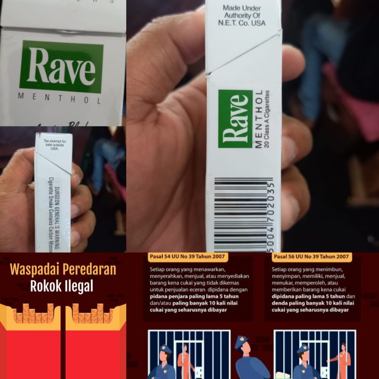 Bea Cukai Seolah Menutup Mata Dengan Maraknya Rokok Ilegal Rave