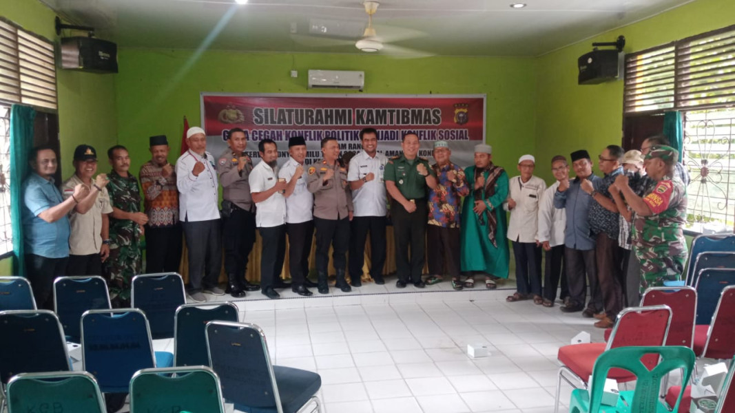 Wujudkan Pemilu Damai, Kerjasama Antara Koramil 02 BK dan Pihak Terkait Terus Digalakkan